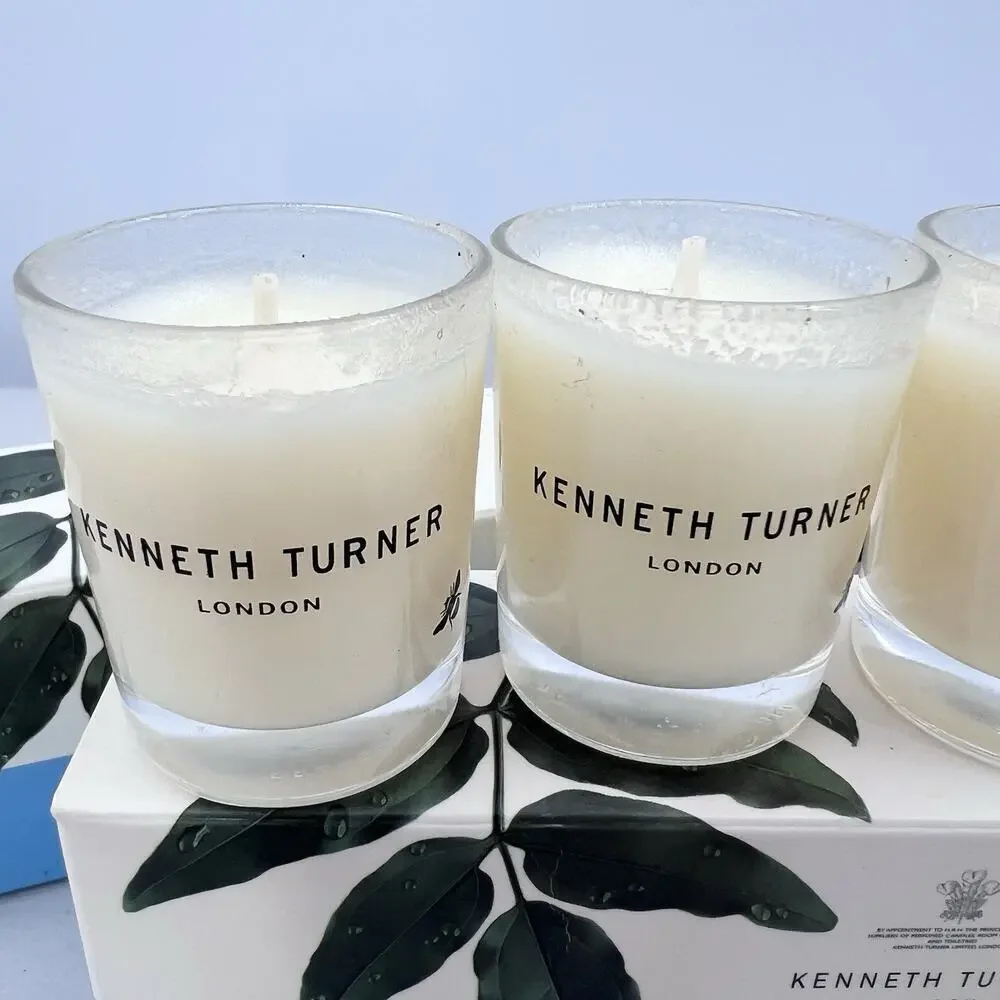 VINTAGE Kenneth Turner London 9 Votive Fragranced Calming Bath Candles
